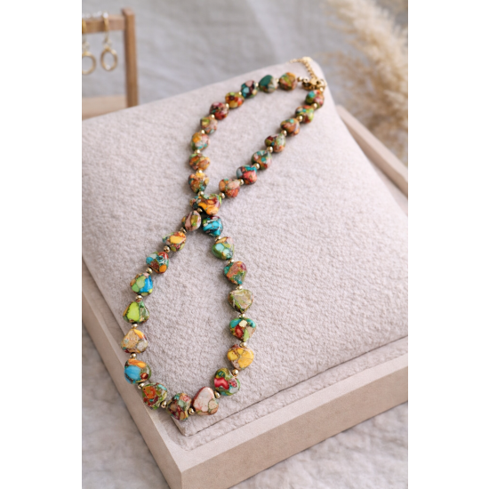 Naszyjnik z kamieni Jaspisu